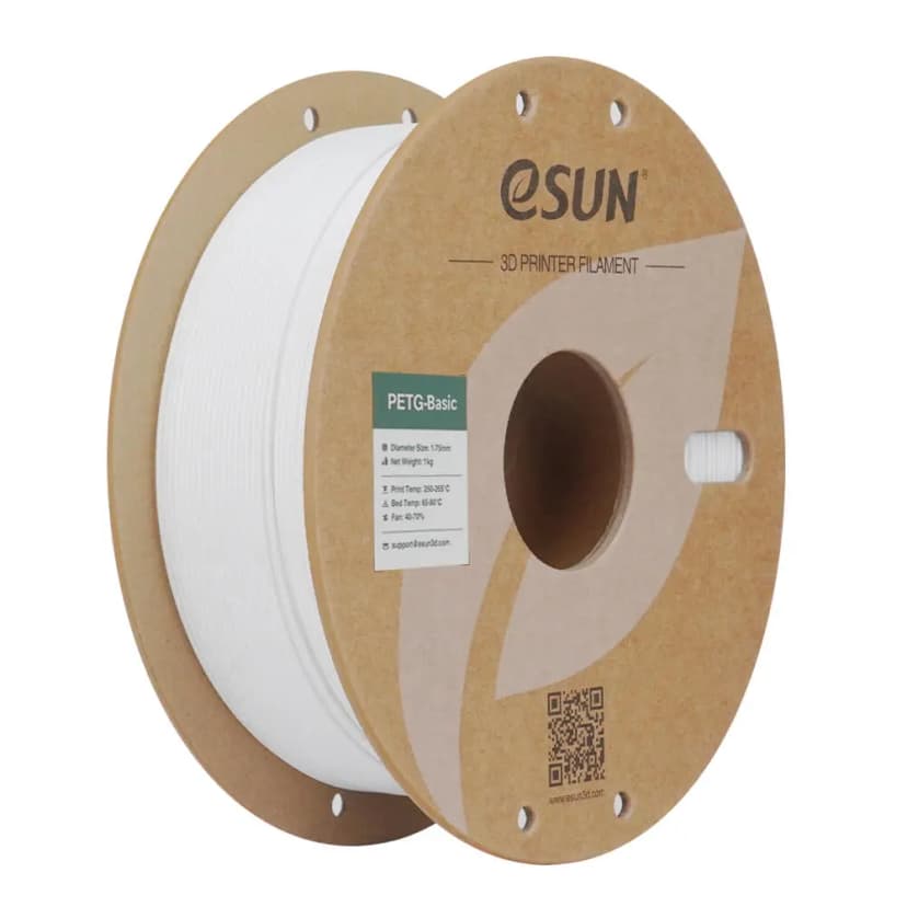 Filament PETG Basic Blanc  eSUN 1.75mm 1KG - Composants | Acheter en Tunisie - TET Electronics