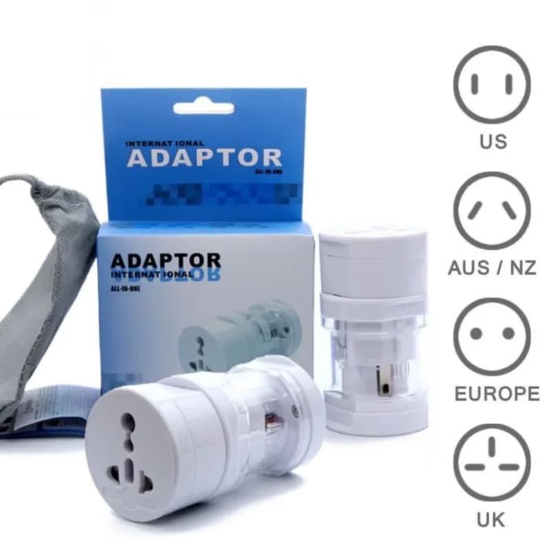 Kit Adaptateur De Voyage Universel EU USA UK AUS - Disponible chez TET Electronics Tunisie Kit Adaptateur De Voyage Universel EU USA UK AUS - Alimentation | Acheter en Tunisie - TET Electronics