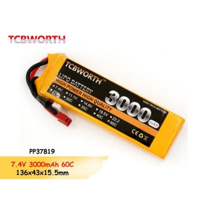 Batterie Lipo 2S 7.4V 3000mAh 35C-XT60 - Disponible chez TET Electronics Tunisie Batterie Lipo 2S 7.4V 3000mAh 35C-XT60 - Alimentation | Acheter en Tunisie - TET Electronics