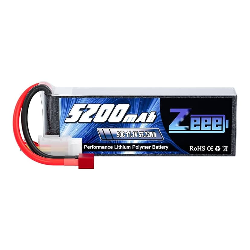 Batterie Lipo 3S Zeee 11,1V 5200mAh 50C avec connecteur T - Disponible chez TET Electronics Tunisie Batterie Lipo 3S Zeee 11,1V 5200mAh 50C avec connecteur T - Alimentation | Acheter en Tunisie - TET Electronics