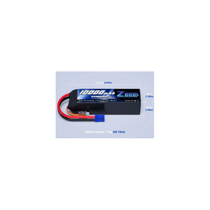 Batterie Lipo 4S Zeee 14,8V 10000mAh 120C avec connecteur EC5 - Disponible chez TET Electronics Tunisie Batterie Lipo 4S Zeee 14,8V 10000mAh 120C avec connecteur EC5 - Alimentation | Acheter en Tunisie - TET Electronics