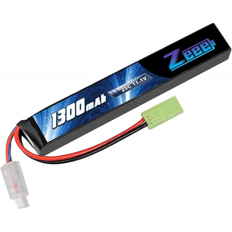 Batterie Lipo Airsoft 3S Zeee 11,1 V 1300 mAh 25 C avec connecteur Mini Tamiya - Disponible chez TET Electronics Tunisie Batterie Lipo Airsoft 3S Zeee 11,1 V 1300 mAh 25 C avec connecteur Mini Tamiya - Alimentation | Acheter en Tunisie - TET Electronics