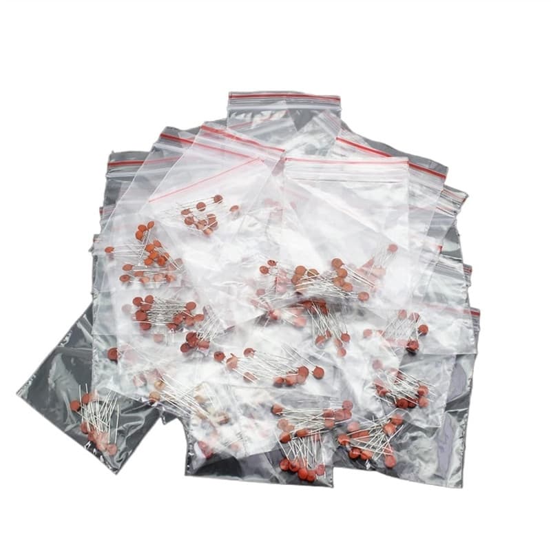 Kit condensateurs Céramiques 300 Pièces 10 Valeurs 2PF-0.1uF - Disponible chez TET Electronics Tunisie Kit condensateurs Céramiques 300 Pièces 10 Valeurs 2PF-0.1uF - Composants | Acheter en Tunisie - TET Electronics