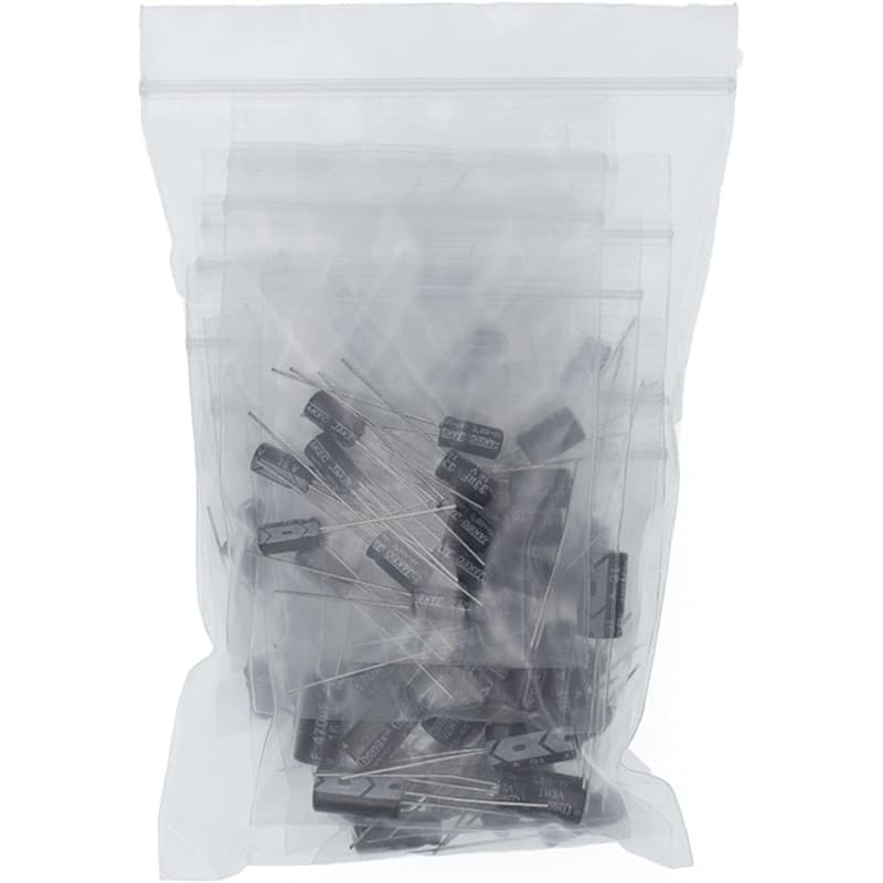 Kit Condensateurs électrolytiques en aluminium 120 Pièces 12 Valeurs 0.22uF-470uF - Disponible chez TET Electronics Tunisie Kit Condensateurs électrolytiques en aluminium 120 Pièces 12 Valeurs 0.22uF-470uF - Composants | Acheter en Tunisie - TET Electronics
