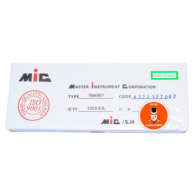 Diode 1N4007 (1000 pcs) - Disponible chez TET Electronics Tunisie Diode 1N4007 (1000 pcs) - Composants | Acheter en Tunisie - TET Electronics
