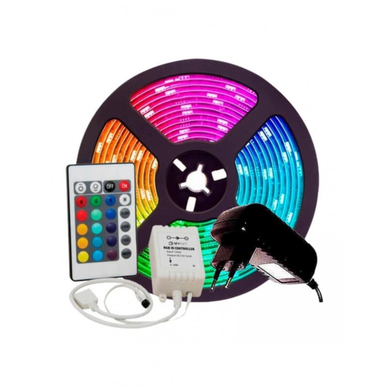 Kit Ruban LED SMD2835 RGB 5M Étanche - Disponible chez TET Electronics Tunisie Kit Ruban LED SMD2835 RGB 5M Étanche - Éclairage LED | Acheter en Tunisie - TET Electronics