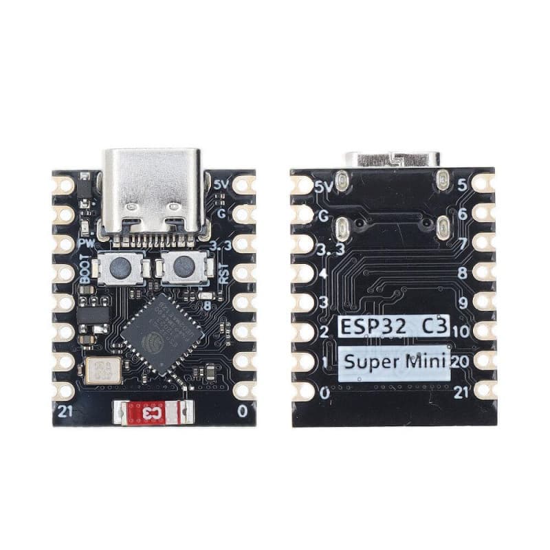 Carte De développement ESP32-C3 Mini Avec Port USB-C - Disponible chez TET Electronics Tunisie Carte De développement ESP32-C3 Mini Avec Port USB-C - Acheter en Tunisie | TET Electronics