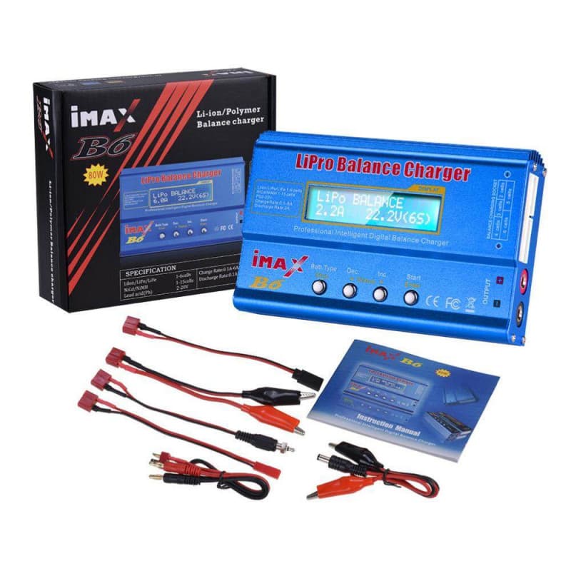 Chargeur Batterie LIPO IMAX B6 AC 80W Avec Accessoires - Disponible chez TET Electronics Tunisie Chargeur Batterie LIPO IMAX B6 AC 80W Avec Accessoires - Acheter en Tunisie | TET Electronics
