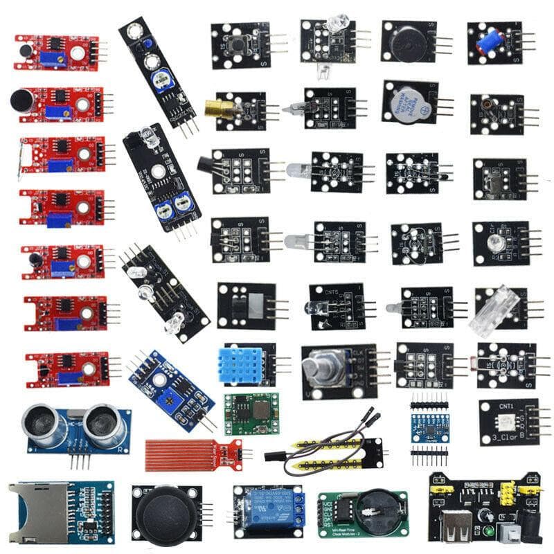 Kit de 45 Capteurs Pour Arduino Avec Boitier De Rangement - Disponible chez TET Electronics Tunisie Kit de 45 Capteurs Pour Arduino Avec Boitier De Rangement - Kits & Prototypage | Acheter en Tunisie - TET Electronics