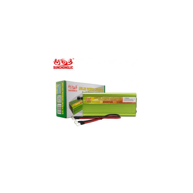 Convertisseur de Tension 2000VA 12V DC à 230V AC 50Hz - Disponible chez TET Electronics Tunisie Convertisseur de Tension 2000VA 12V DC à 230V AC 50Hz - Acheter en Tunisie | TET Electronics